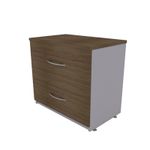 ARCHIVERO HORIZONTAL 2 GAVETAS ROBLE GRIS