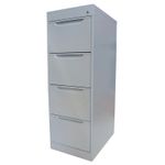 ARCHIVERO METAL 4 GAV 24" ALUMINIO CROMO OFICIO