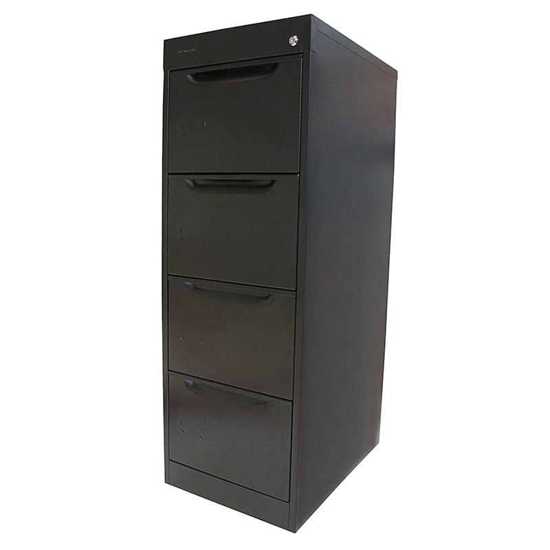 ARCHIVERO METAL 4 GAV 24" NEGRO OFICIO