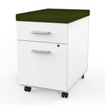 ARCHIVERO VERTICAL 2 GAVETAS CON ASIENTO TAPIZADO