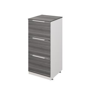 Archivero Vertical 3 Gavetas Cenizo/Blanco G15Ave3A*Lib