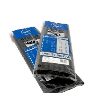 Arillo Plastico 3/4 Negro 25Pzas Cerlox M080490