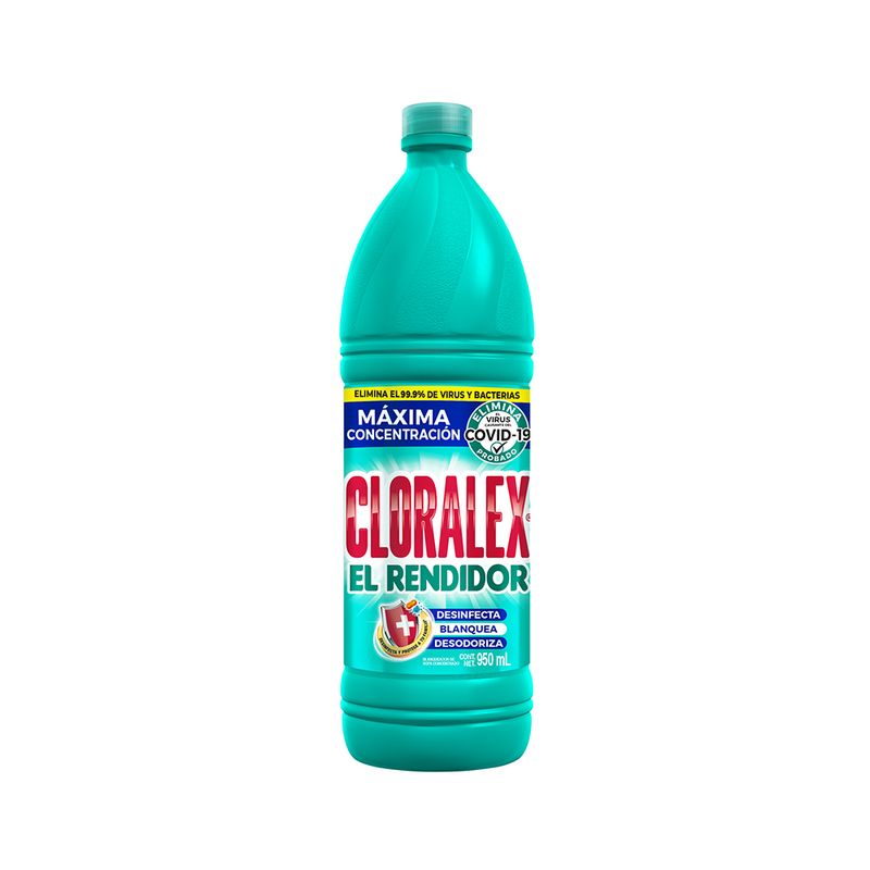 BLANQUEADOR LIQUIDO DESINFECTANTE CLORALEX 950ML