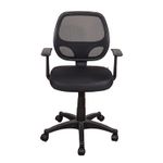 SILLA SECRETARIAL CON BRAZOS MALLA