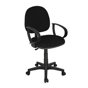 Silla Secretarial Con Brazos Tela Contempo Negro Ohs-10/Con Brazos 06