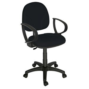 Silla Secretarial Con Brazos Tela Versa Negro Ohs-13/Brazos 06