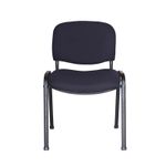 SILLA VISITA S/BRAZOS TELA ISO NEGRO