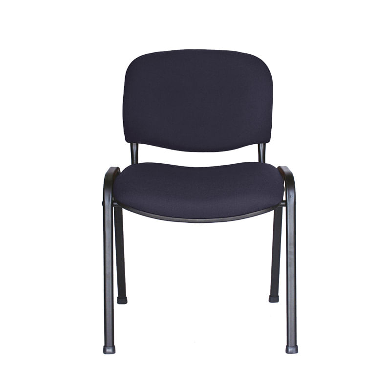 SILLA VISITA S/BRAZOS TELA ISO NEGRO