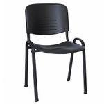 SILLA VISITA SIN BRAZOS PLASTICA NOVAISO NEGRO