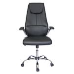 SILLON EJECUTIVO ECOAREZZO RESPALDO ALTO VINIPIEL NEGRO