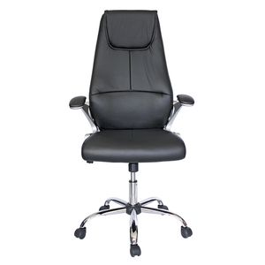 Sillon Ejecutivo Ecoarezzo Respaldo Alto Vinipiel Negro Eco-Arezzo