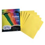 FOLDER CARTA AMARILLO INTENSO CON 100PZAS