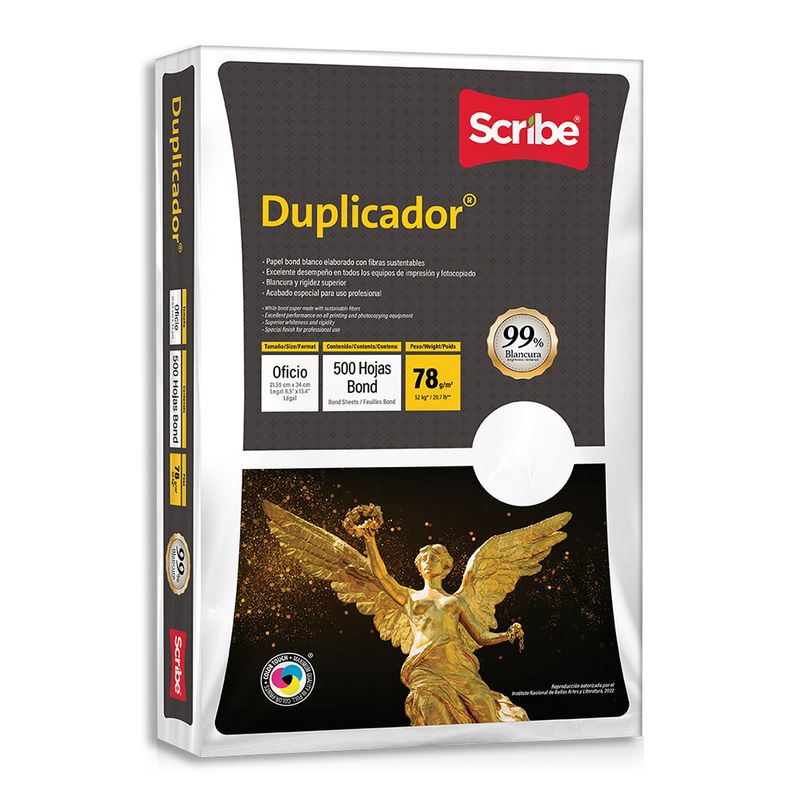 PAPEL DUPLICADOR OFICIO BLANCO 50K C/500HJS