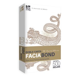 Papel Facia Doble Carta Blanco 37K C/500Hjs A8207075041Eomc