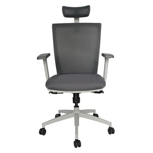 Sillon Ejecutivo Respaldo Alto Malla Soho Gris Ohe-95Gris