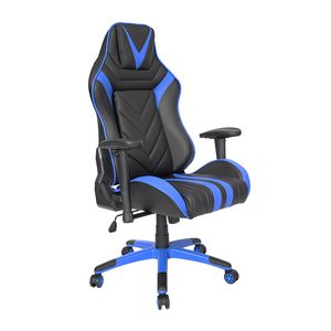 SILLON GAMER 1 VINIPIEL  NEGRO CON AZUL OFFIHO GAMER 001