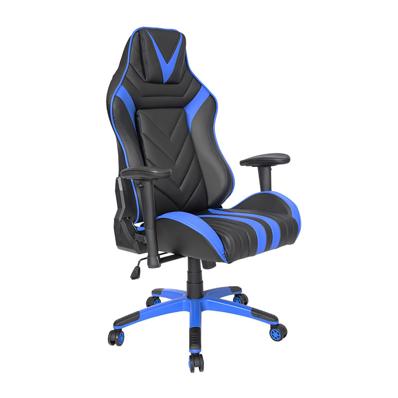 SILLON GAMER 1 VINIPIEL  NEGRO CON AZUL OFFIHO