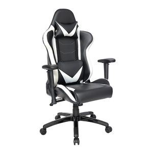 Sillon Gamer 2 Vinipiel Negro Con Blanco Offiho Gamer 002