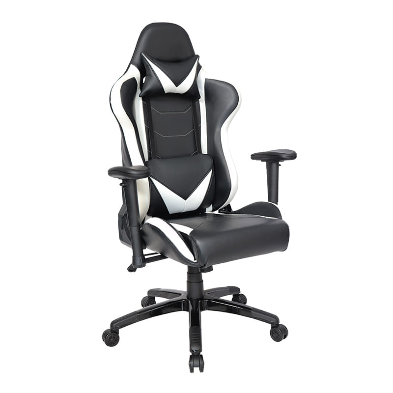 SILLON GAMER 2 VINIPIEL NEGRO CON BLANCO OFFIHO