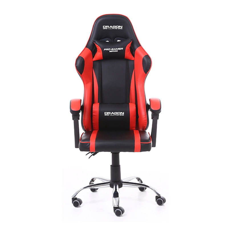 SILLON GAMER DRAGON XT FALKOR ROJO CON NEGRO