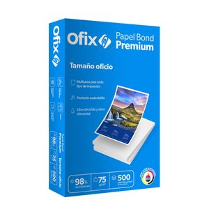 Papel Ofix Premium Oficio Blanco 37K C/500Hjs Of Bond-Ofix