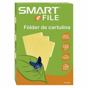 Folder Oficio Amarillo Con 100Pzas 23076