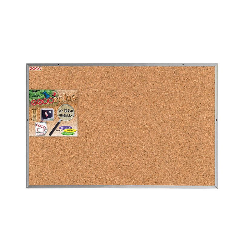 TABLERO CORCHO 90X60 MARCO ALUMINIO