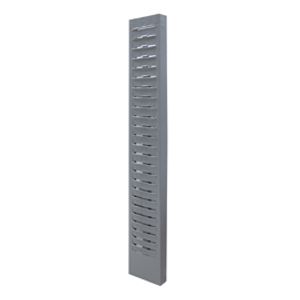 Tarjetero Gris Para Reloj Checador 12X91X3.5 Con 25 Espacios T1