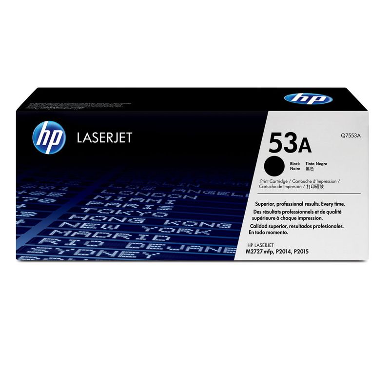 TONER LASER HP 53A NEGRO Q7553A