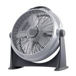VENTILADOR DE PISO 20" ASPAS-REJILLAS DE PLASTICO,GRIS MAN