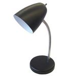LAMPARA DE MESA METÁLICA CUELLO FLEXIBLE NEGRO