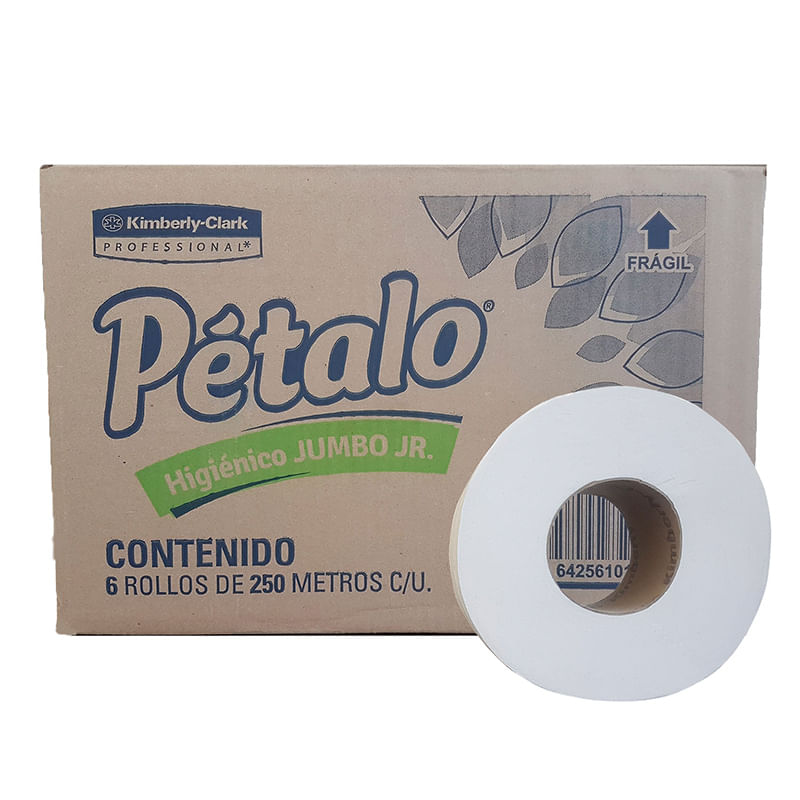 PAPEL HIGIENICO JUMBO JUNIOR 250MTS  DE 9 CM CON 6 BOBINAS