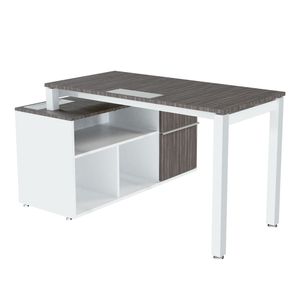 Conjunto Ejecutivo Escritorio S/Credenza  Der. 1.50 Mt Cenizo Blanco G15Cj1501P1A1Ed*Lib