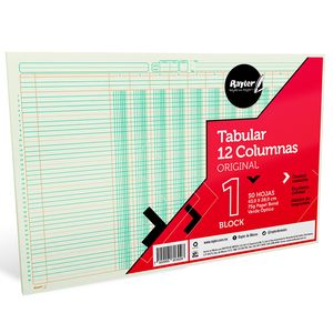Block Tabular 12Col C/Conc Dob-Cta C/50H 05Ta12Cob1
