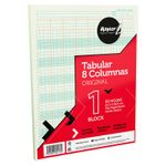 BLOCK TABULAR 8COL S/CONC CARTA C/50H