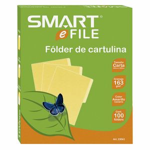 Folder Carta Amarillo Con 100Pzas 23061