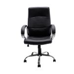 SILLON EJECUTIVO RESPALDO ALTO PIEL/VINIL NEGRO KLAVE