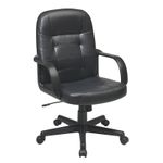 SILLON EJECUTIVO RESPALDO MEDIO VINIPIEL OFFICE STAR NEGRO