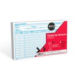 TARJETAS DE ALMACEN 1/2CTA CON 100