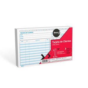 Tarjetas De Clientes 1/2Cta Con 100 05Taclbl58