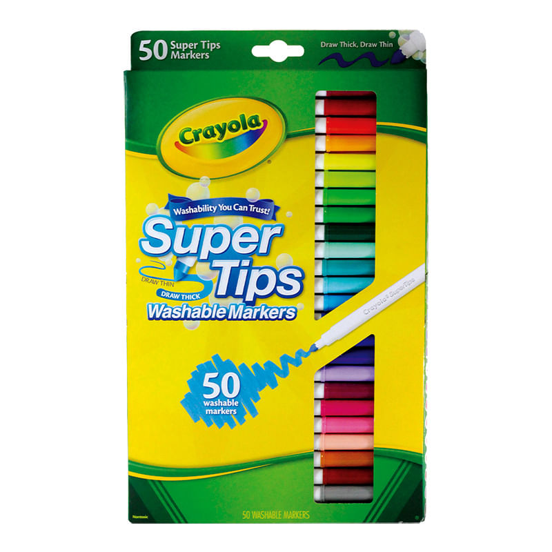 PLUMONES-SUPER-TIPS-SURTIDOS-CON-50-CRAYOLA