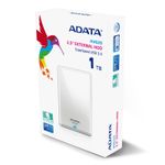 DISCO DURO EXTERNO 25" DE 1TB ADATA HV620S USB 30 BLANCO