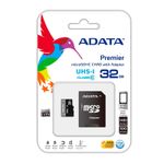 MEMORIA MICRO SDHC 32GB CLASE 10, ADATA