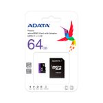 MEMORIA MICRO SDHC 64GB CLASE 10 UHS-I, ADATA