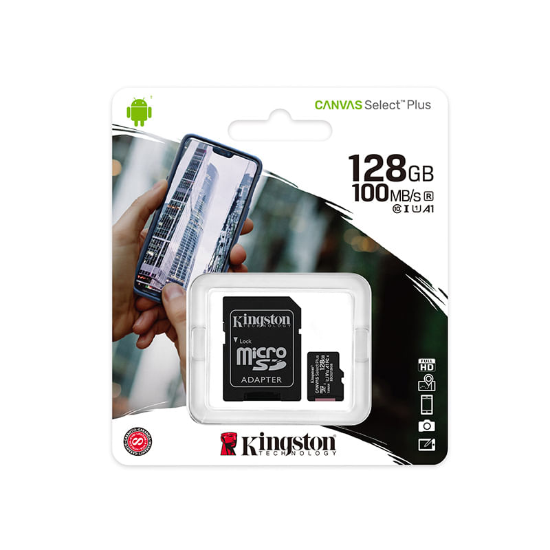 MEMORIA MICRO SDHC 128GB CLASE 10 UHS-I A1(SD KIT)