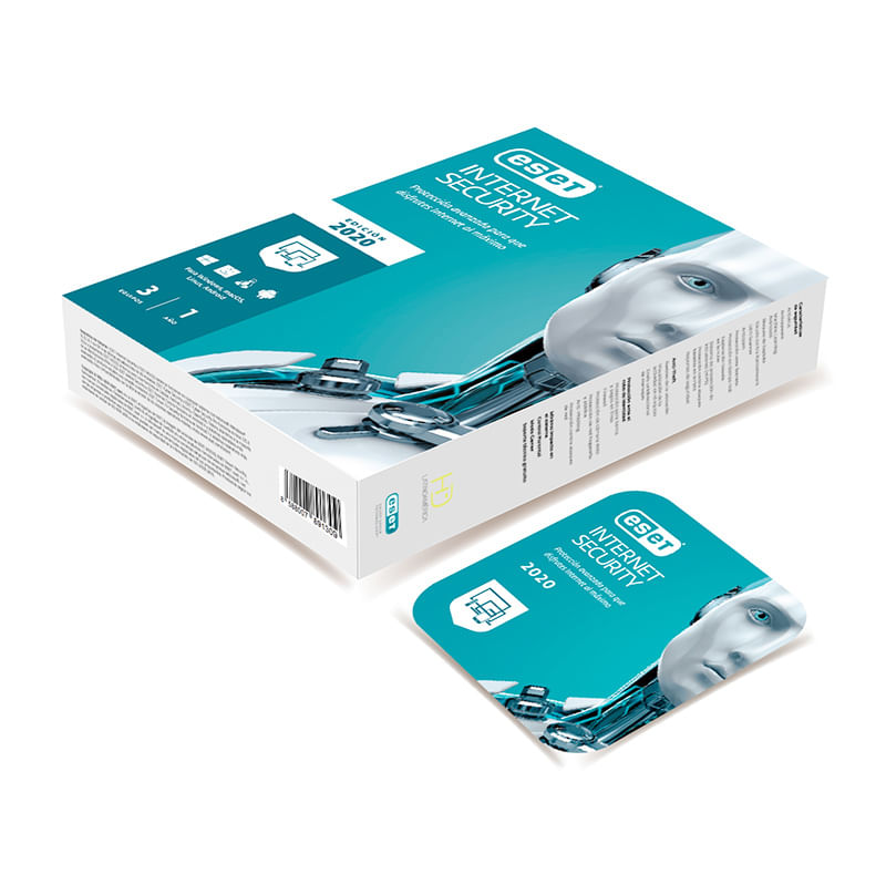 ANTIVIRUS ESET INTERNET SECURITY 3 USUARIOS V13  V2020