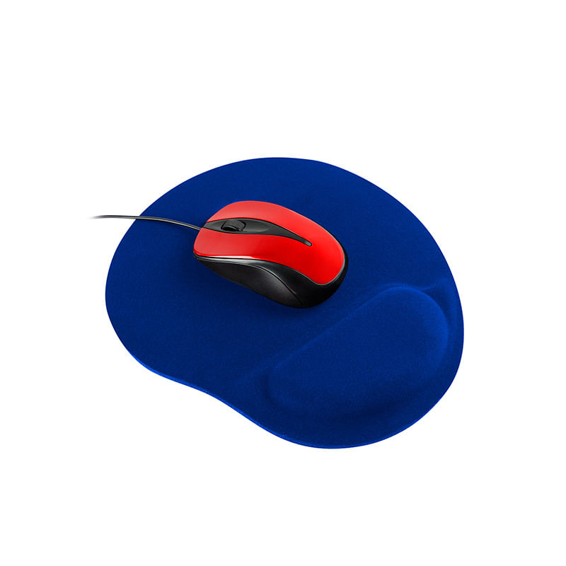 TAPETE PARA MOUSE ERGONOMICO DE GEL AZUL