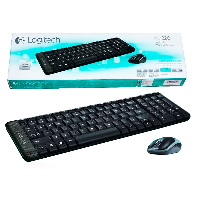 KIT TECLADO Y MOUSE INALAMBRICO MK220