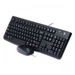 KIT TECLADO Y MOUSE ALAMBRICO MK120 CLASICO USB NEGRO