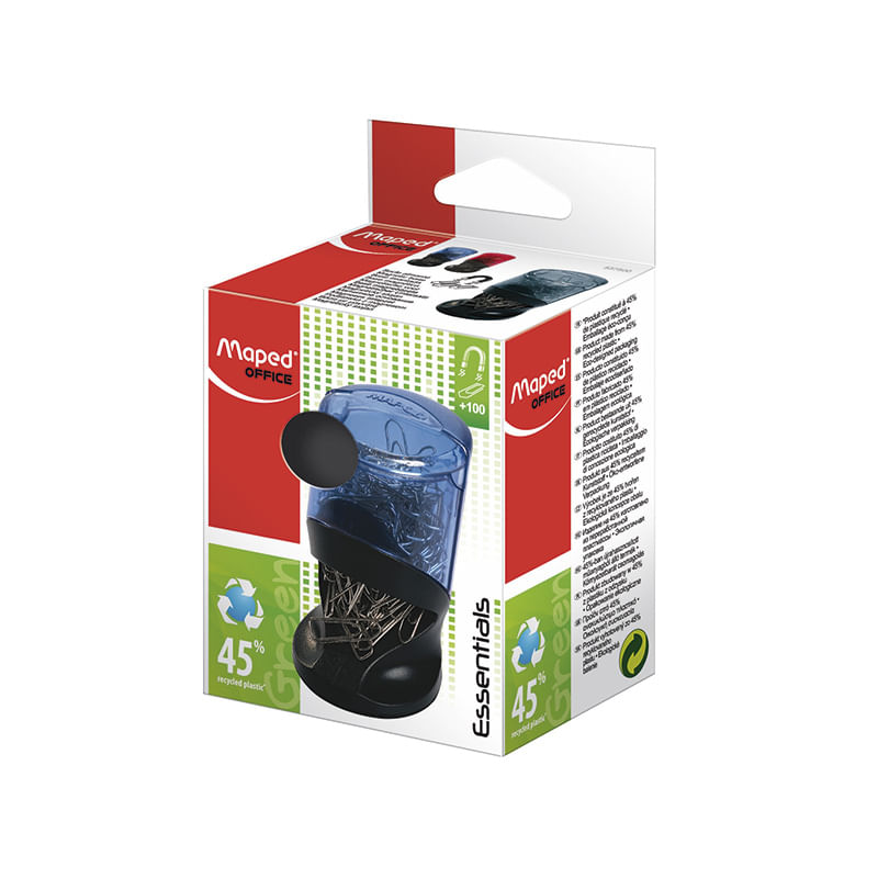 PORTACLIPS MAGNETICO TRANSP/HUMO ESSENTIALS GREEN